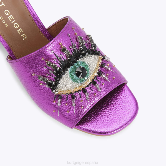 Kurt Geiger mujer Ojo de bloque de oliva de Londres 2LPR666 | calzados fucsia